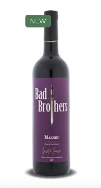 Botella de Bad Brothers Malbec Premium 2020