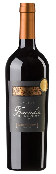 Botella de Famiglia Bianchi Malbec 2014